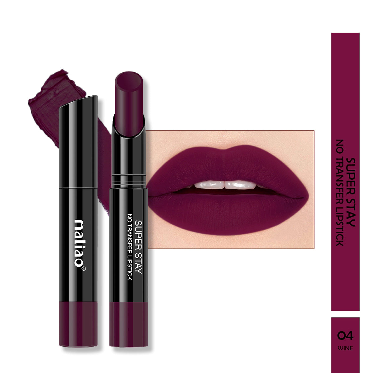 Maliao Super Stay No Transfer Lipstick - Unwavering Elegance Lip